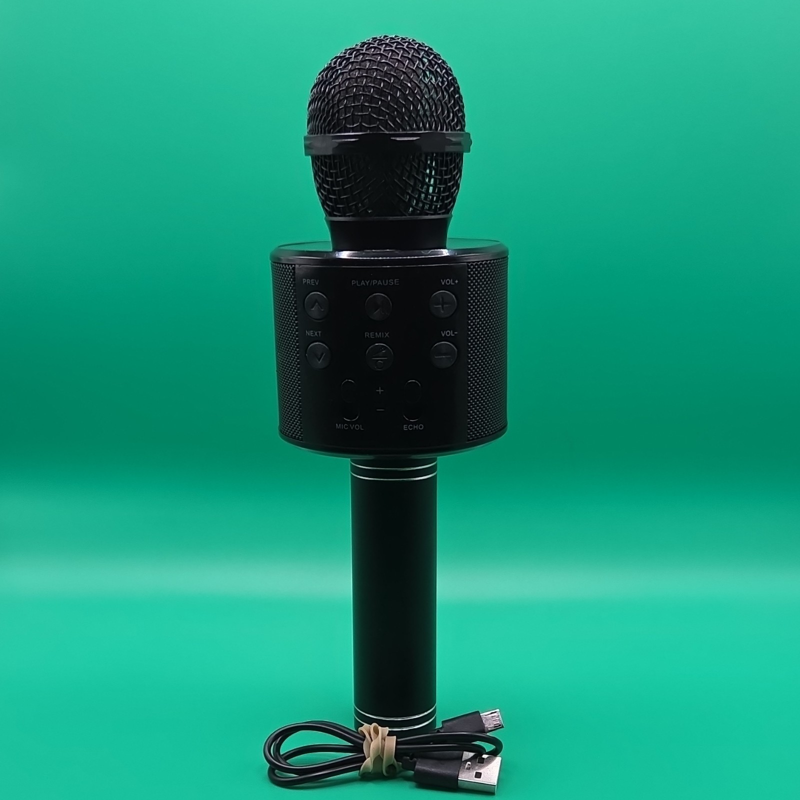 ART+SOUND AR461 Bluetooth Wireless Karaoke Microphone USB Charging Black
