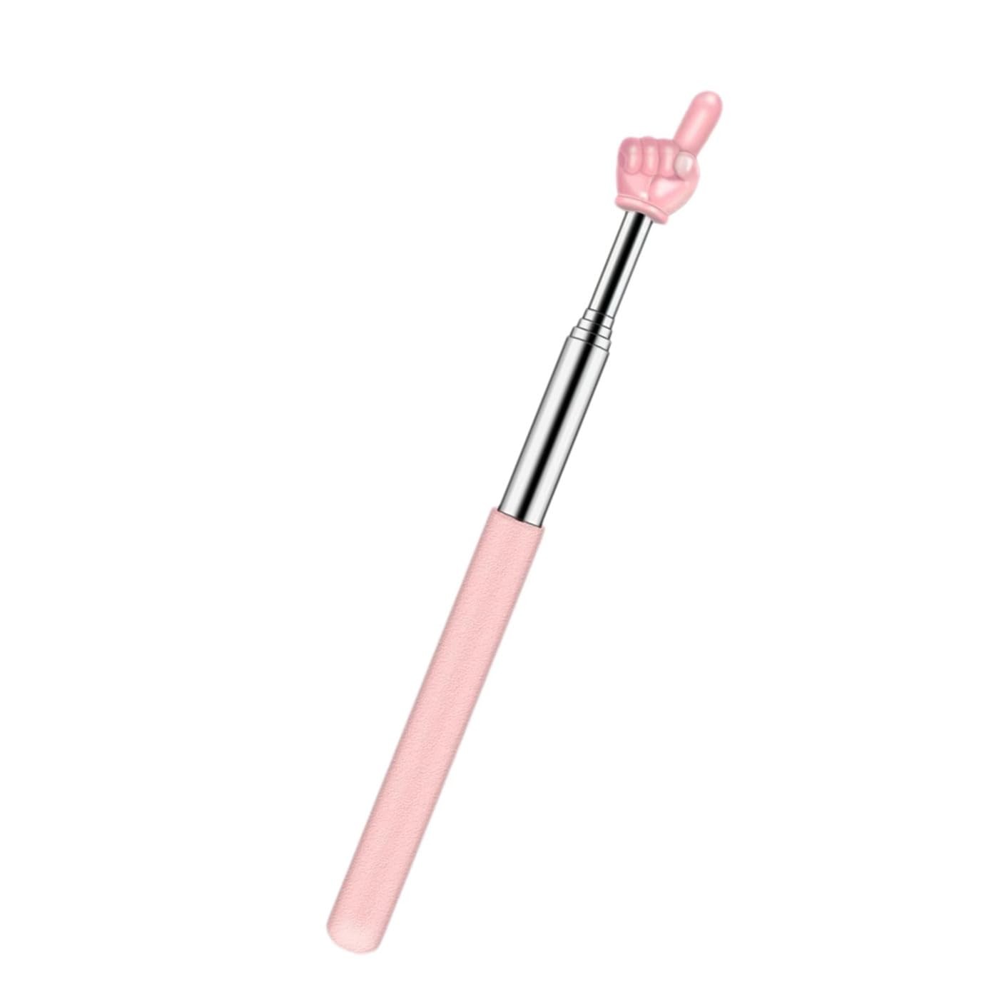 DOLANFYE Pointer Finger Stick Extendable, Hand for Teachers with Pink