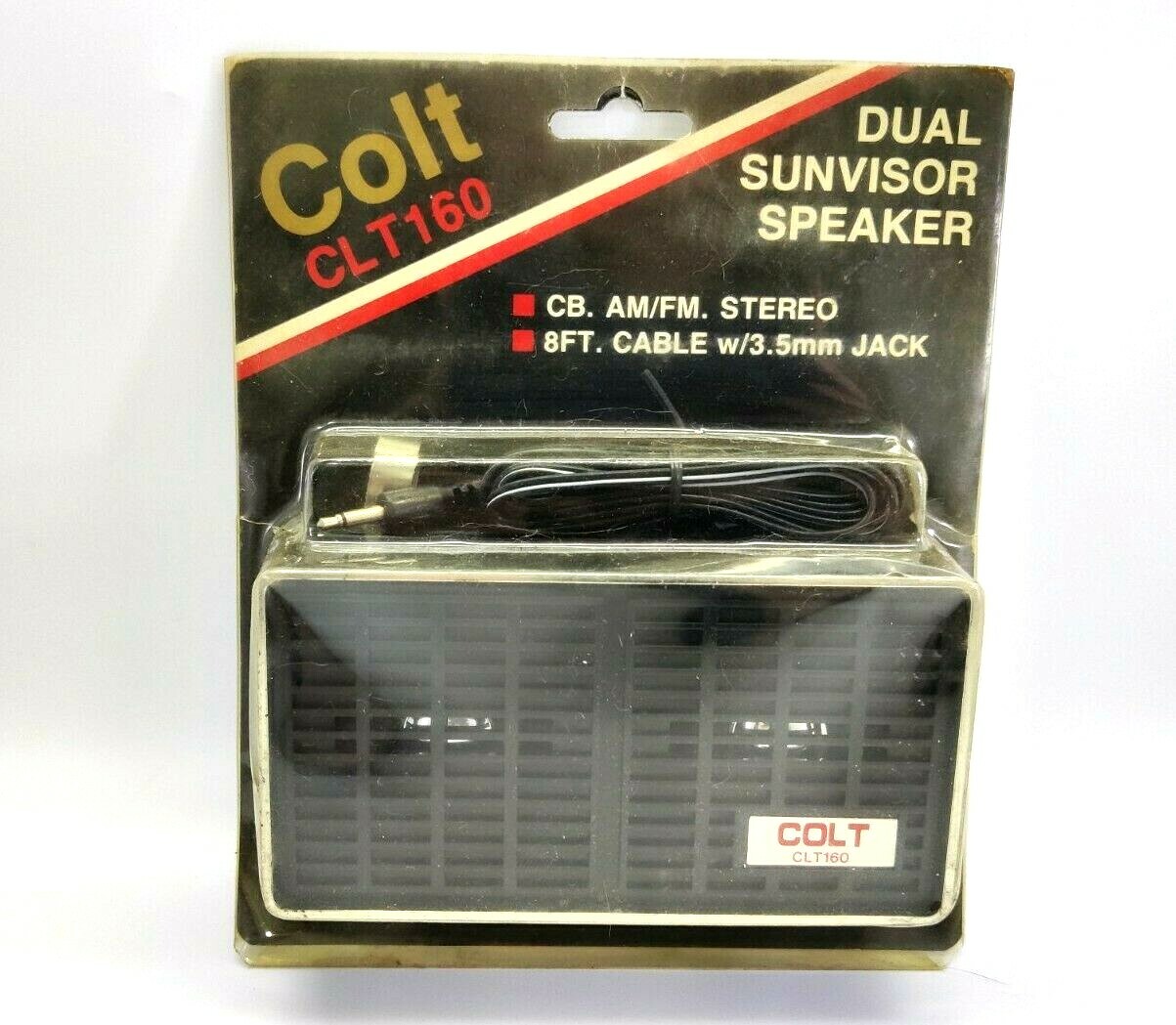 Vintage Colt CLT160 Dual Sunvisor Speaker NOS