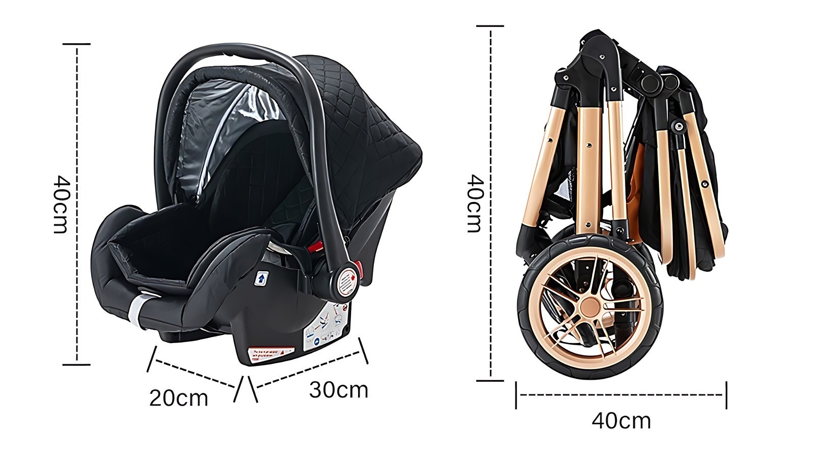 Baby strollers 3 in 1 ELOVIA