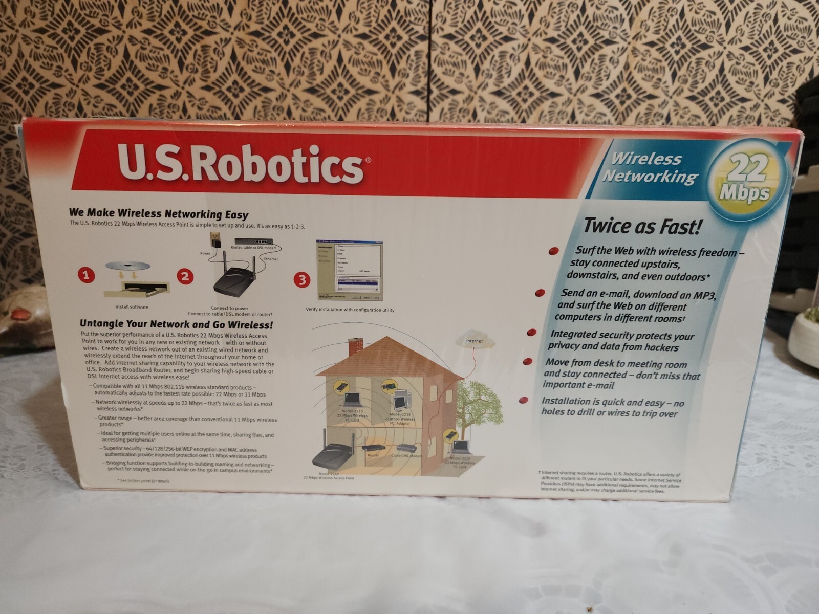 US Robotics Wireless Access Point NIP Model- 2249 Priority Ship PLEASE READ