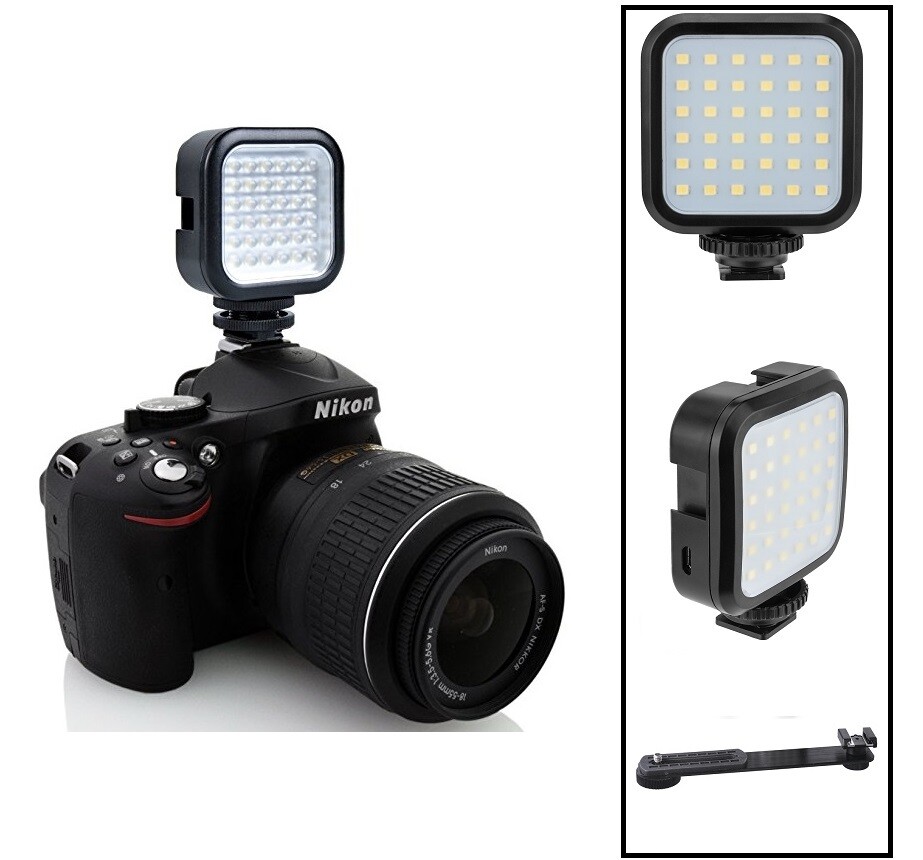 For Sony HDR-SR10 HDR-SR11 HDR-SR12 LED Light (Rechargeable)