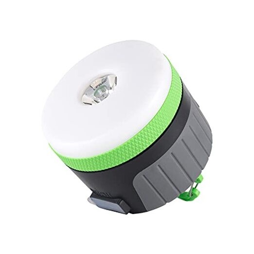 LED Camping Lantern, Rechargeable Light with Magnet Base, 1-Pack Large Green