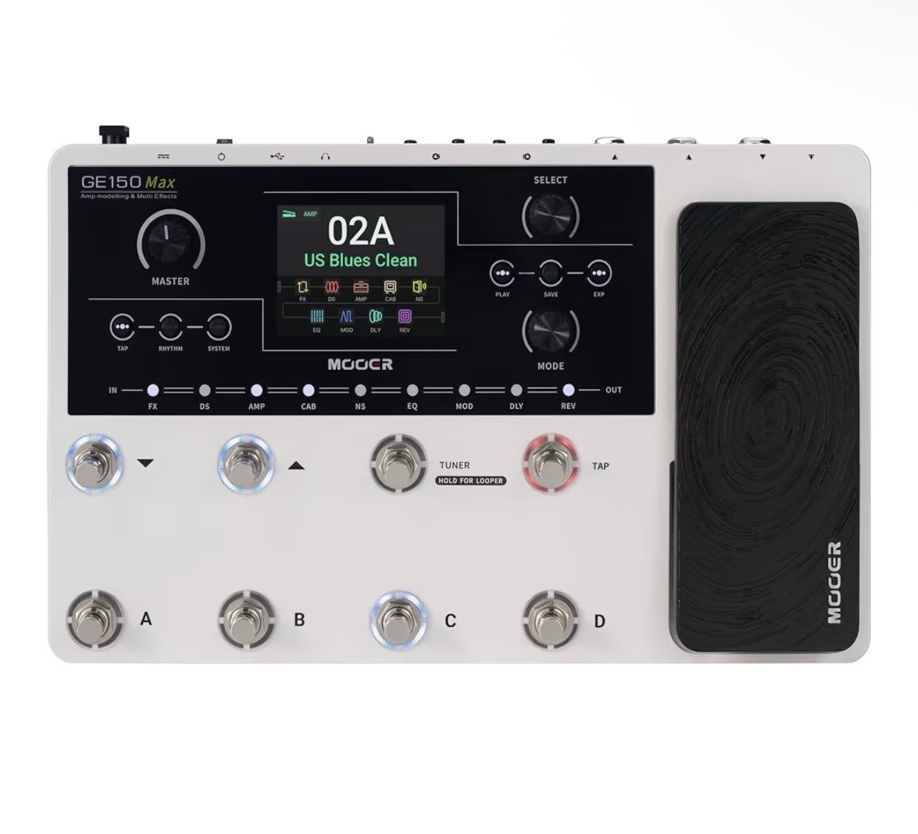 MOOER GE150 Max New Era Guitar Amp Modelling Multi Effects Pedalboard