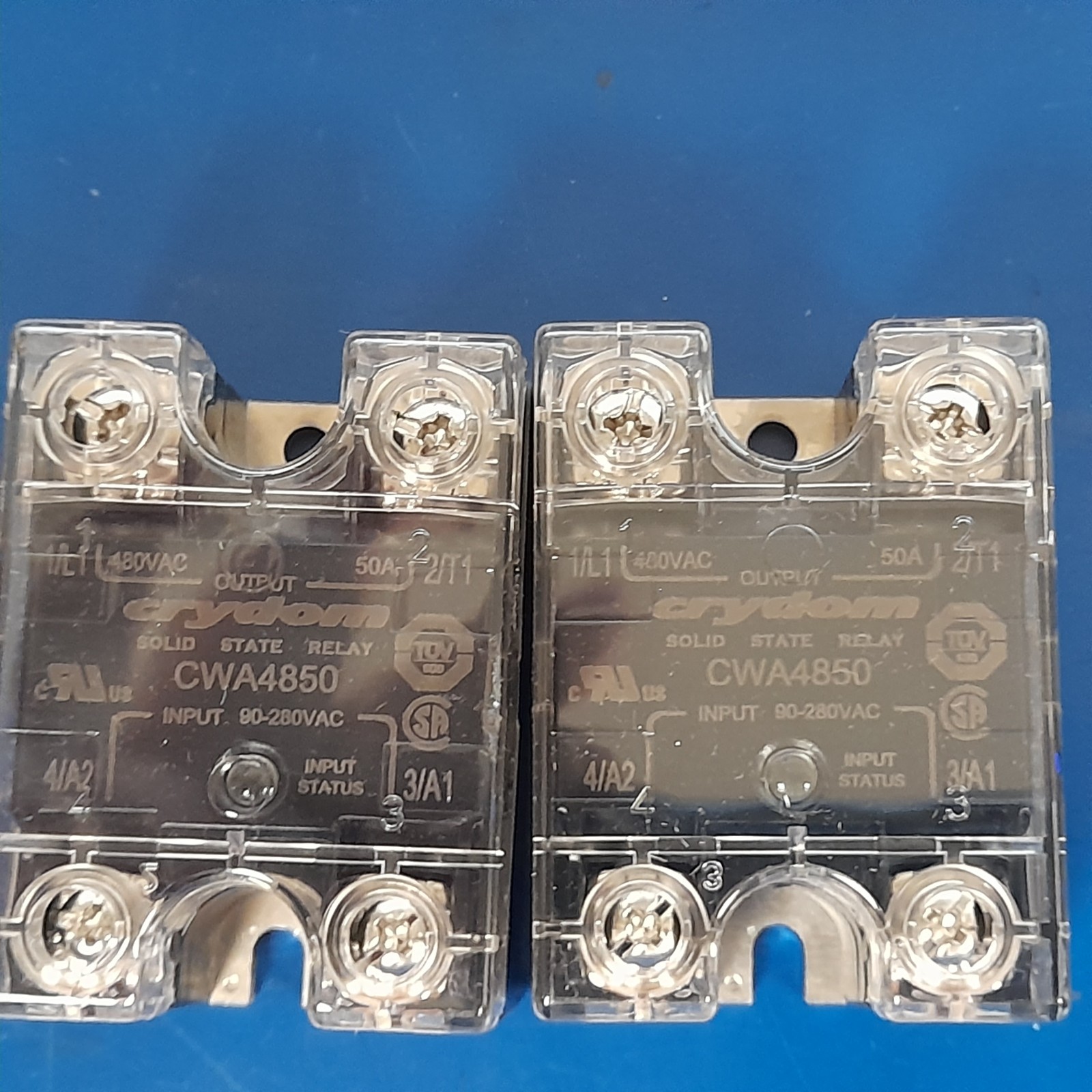 LOT OF 2 CRYDOM CWA4850 Solid State RelayS - 0.15-50A AC CONTROL