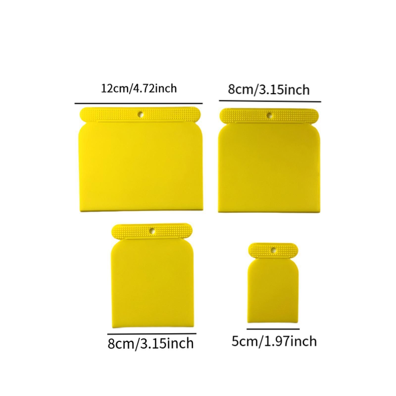 4x Putty Scrapers Spreader Comfort Handle Reusable Wall Plastering Tool for