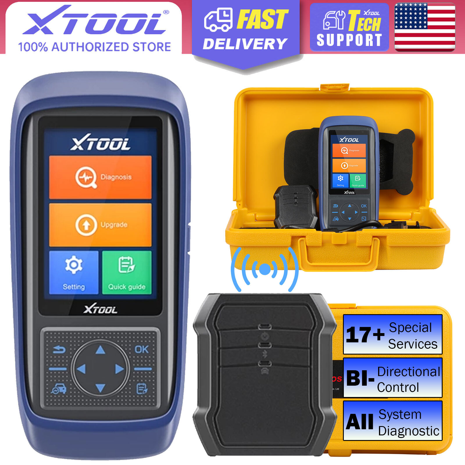 XTOOL A30 PRO Full OBD2 Diagnostic Scanner K!ey Coding ABS SAS Full System Scan