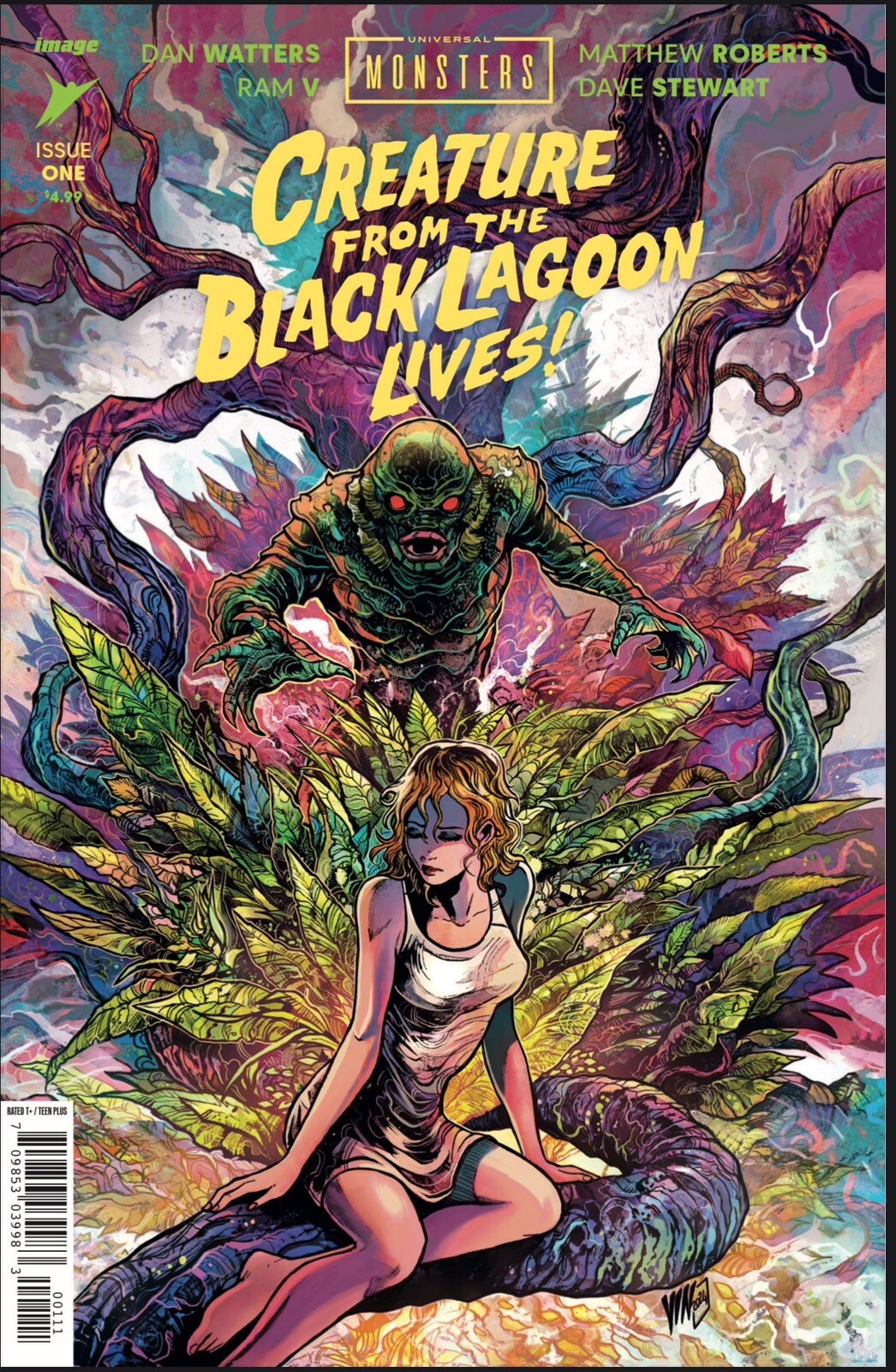 CREATURE FROM THE BLACK LAGOON LIVES #1 RICCARDI EXCLUSIVE  STOCK PHOTO IN HAND