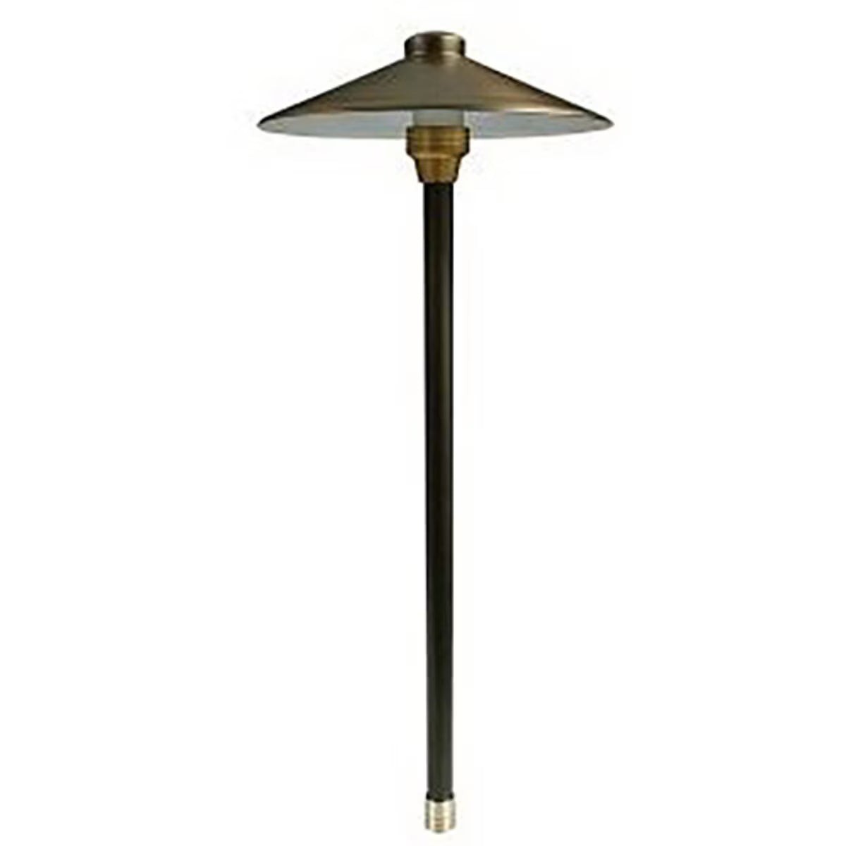 Unique Centaurus 6" Path Light 12" Brass Weathered 2W 2700K