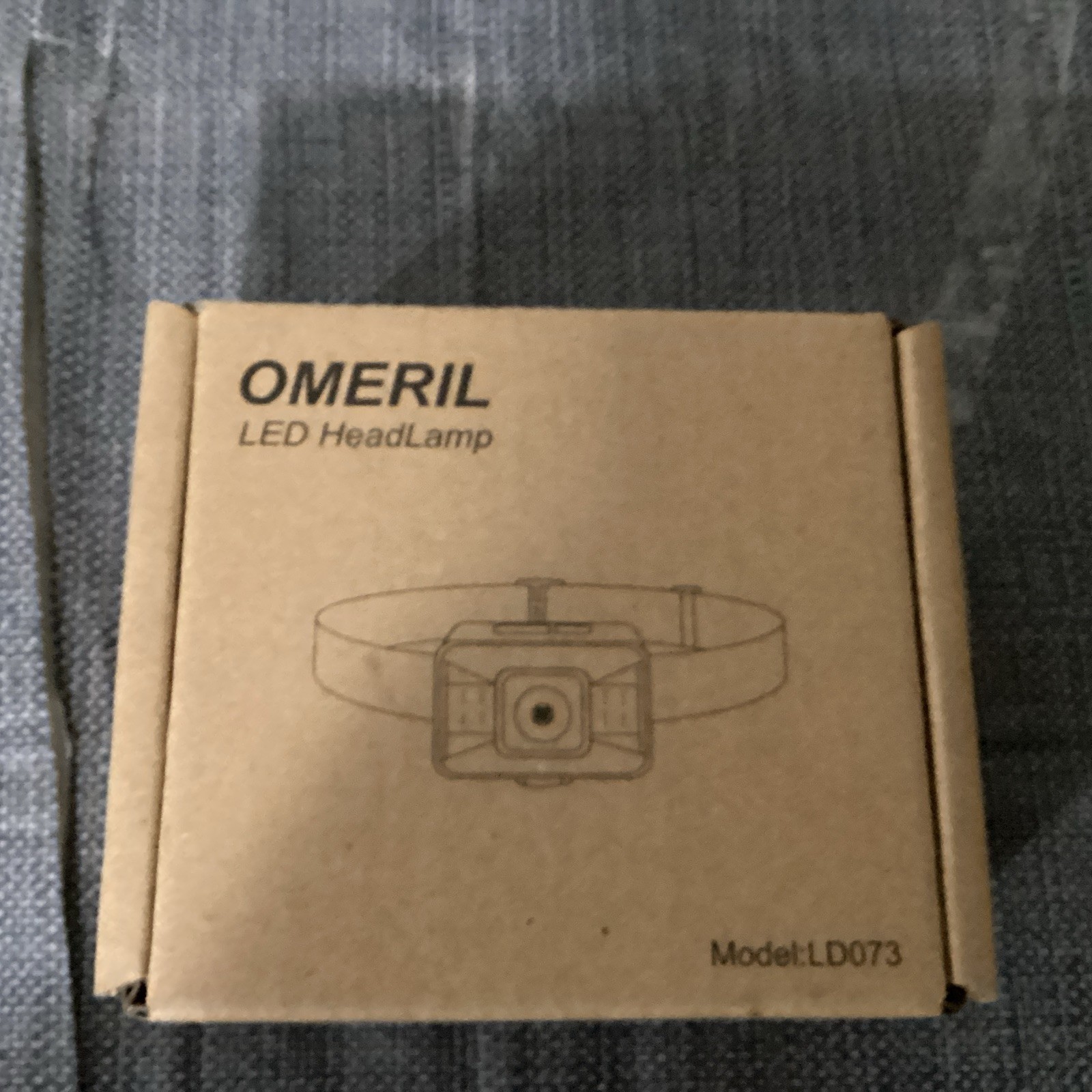 OMERIL LD073 Lightweight Waterproof LED Rechargeable Headlamp- NEW