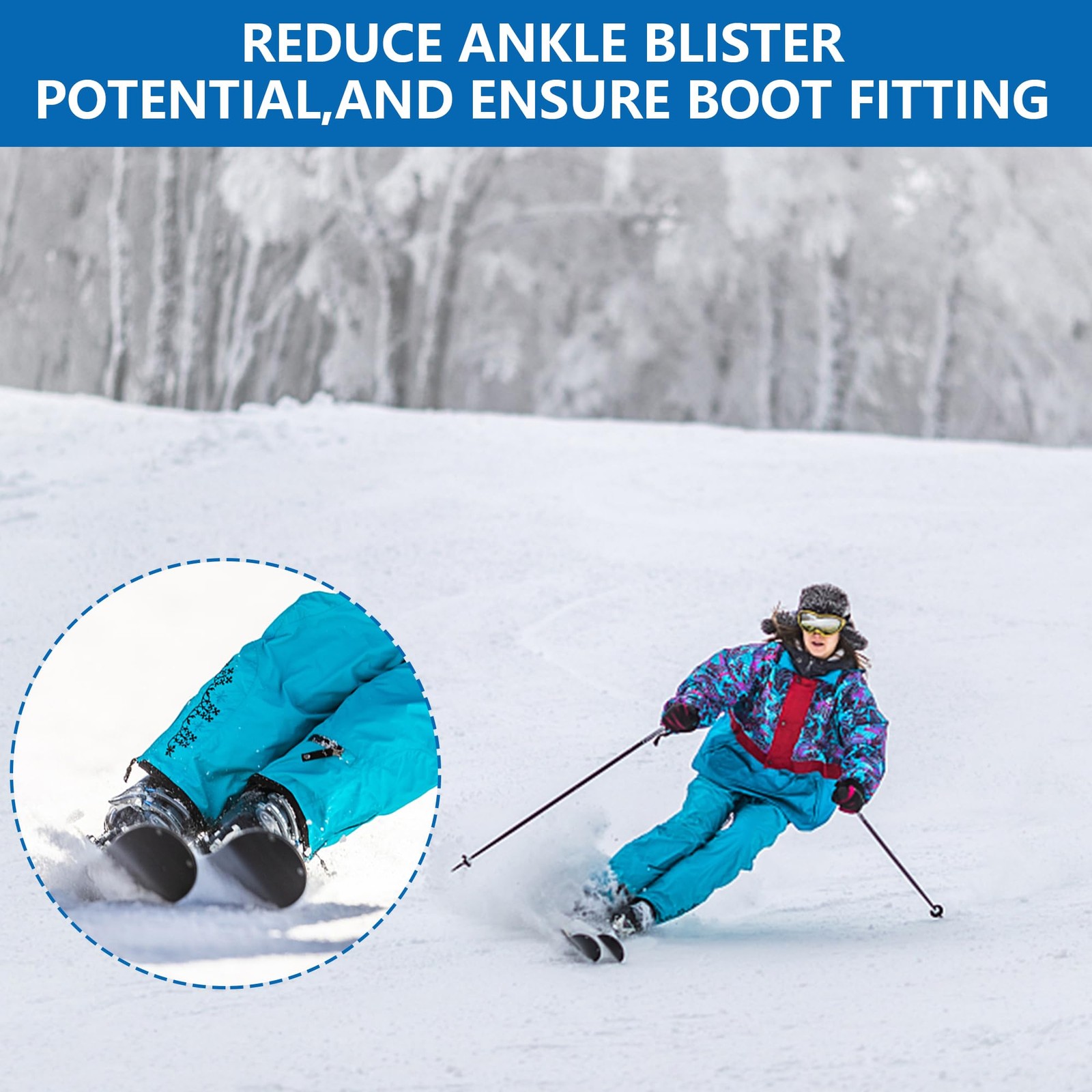 30 Pack Ski & Snowboard Boots Fitting Pads, 3 Sizes, Medium, black