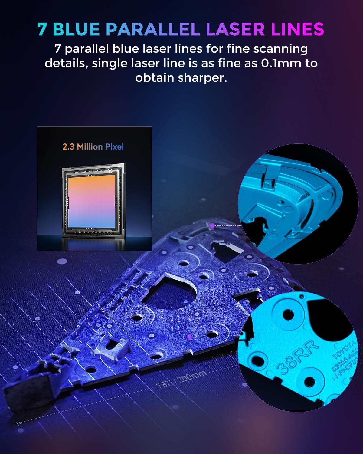 Creality CR-Scan Raptor 3D Scanner for 5-2000mm Object High Accuracy Scanning