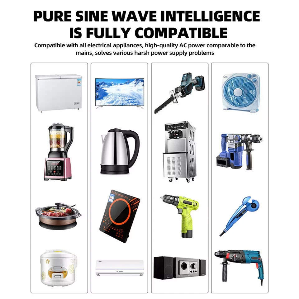 15000W LF SP Pure Sine Wave Solar Power Inverter 48VDC/110V,220VAC LCDUPSCharger