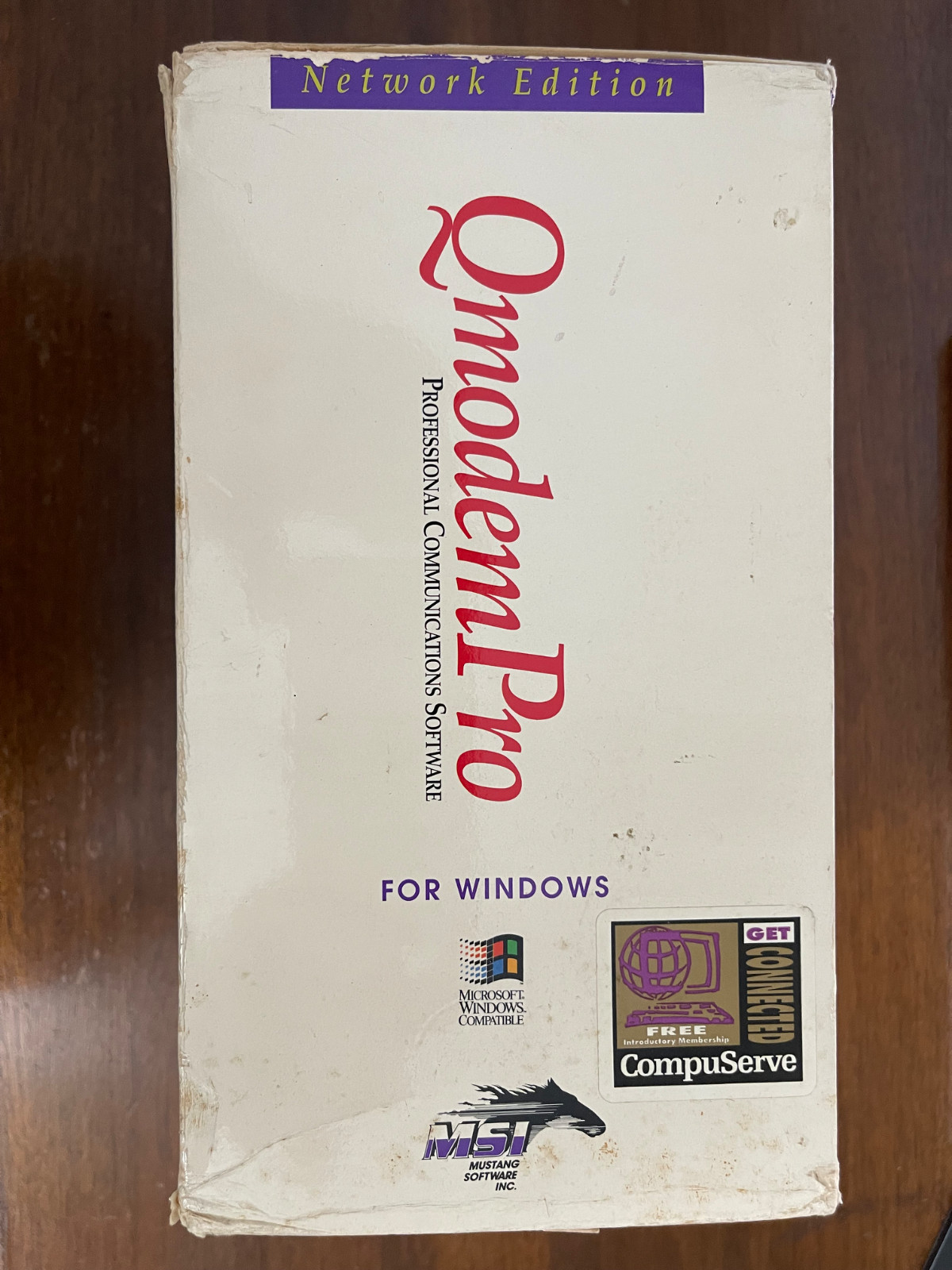 Vintage QmodemPro for Windows Network Edition MSI BBS 3.5" Floppy Software NOS