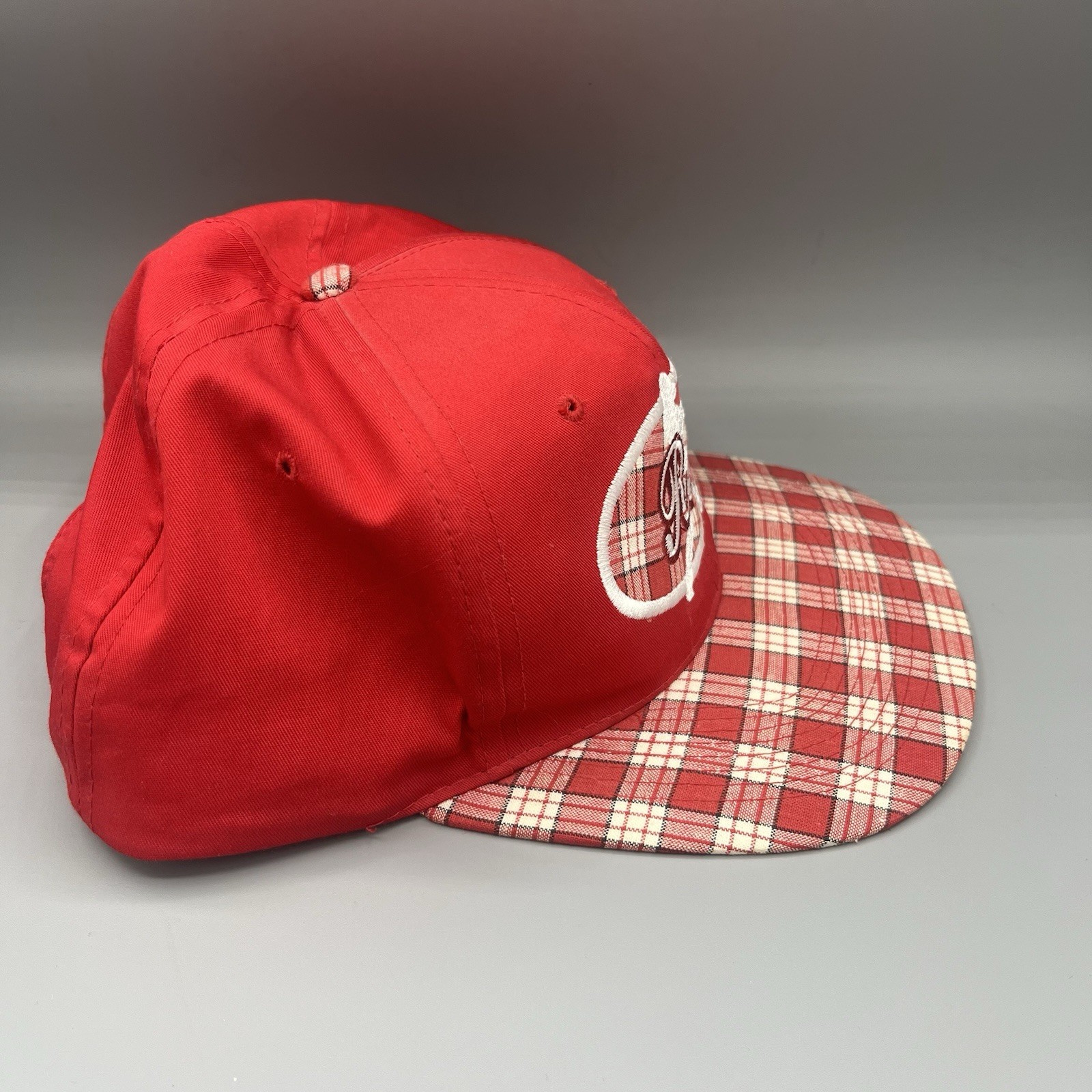 Cincinnati Reds Red and Plaid Red White Hat Cap Snapback Fits All