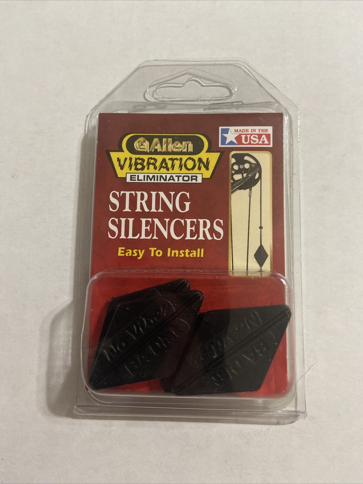 1 Pack Of 4 Allen String Silencers Vibration Eliminator BLACK #462