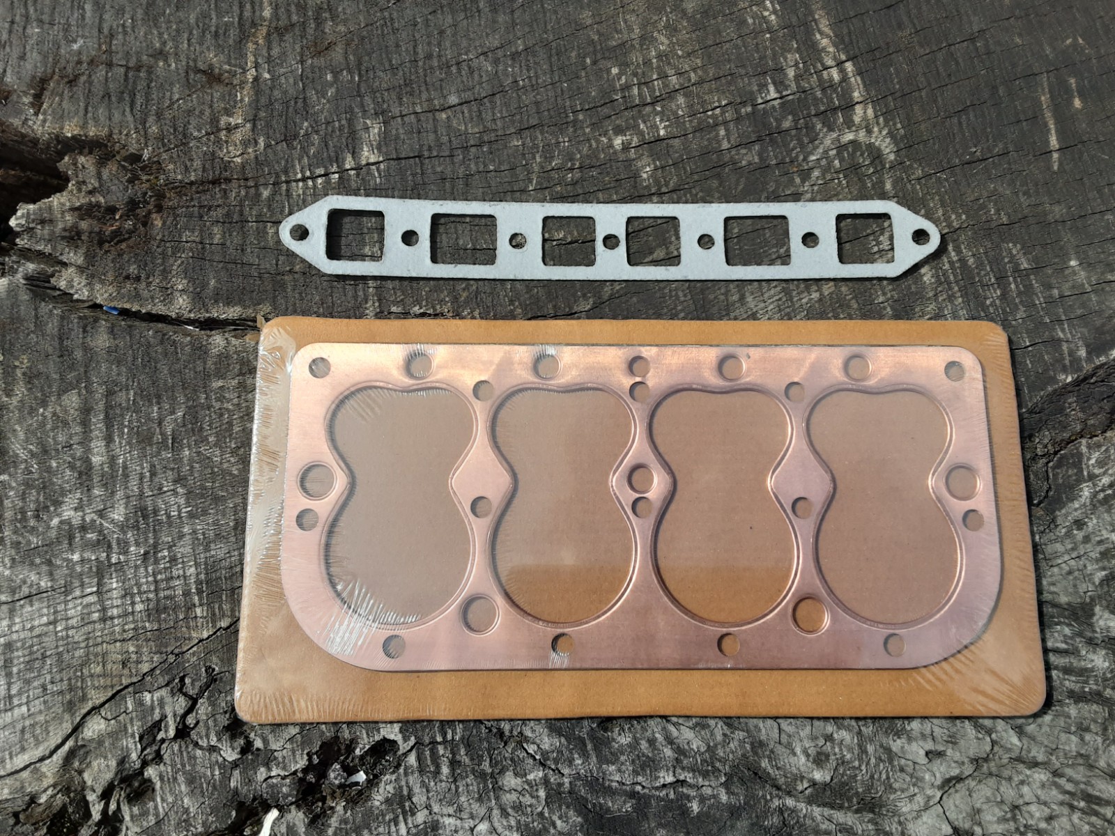 austin 7 seven HEAD GASKET low compression FREE single steel exhaust gasket