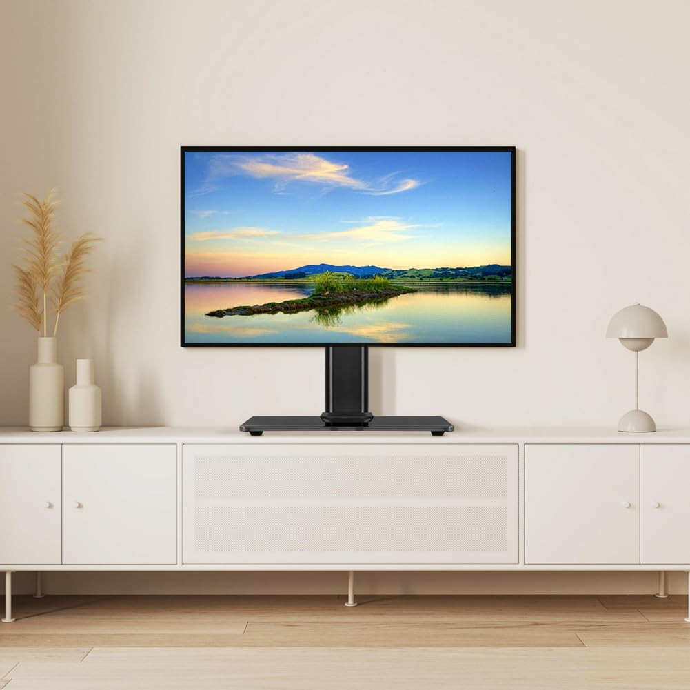 Universal Tabletop TV Stand Base 13-43 Inch Swivel Height Adjustable 77 Lb