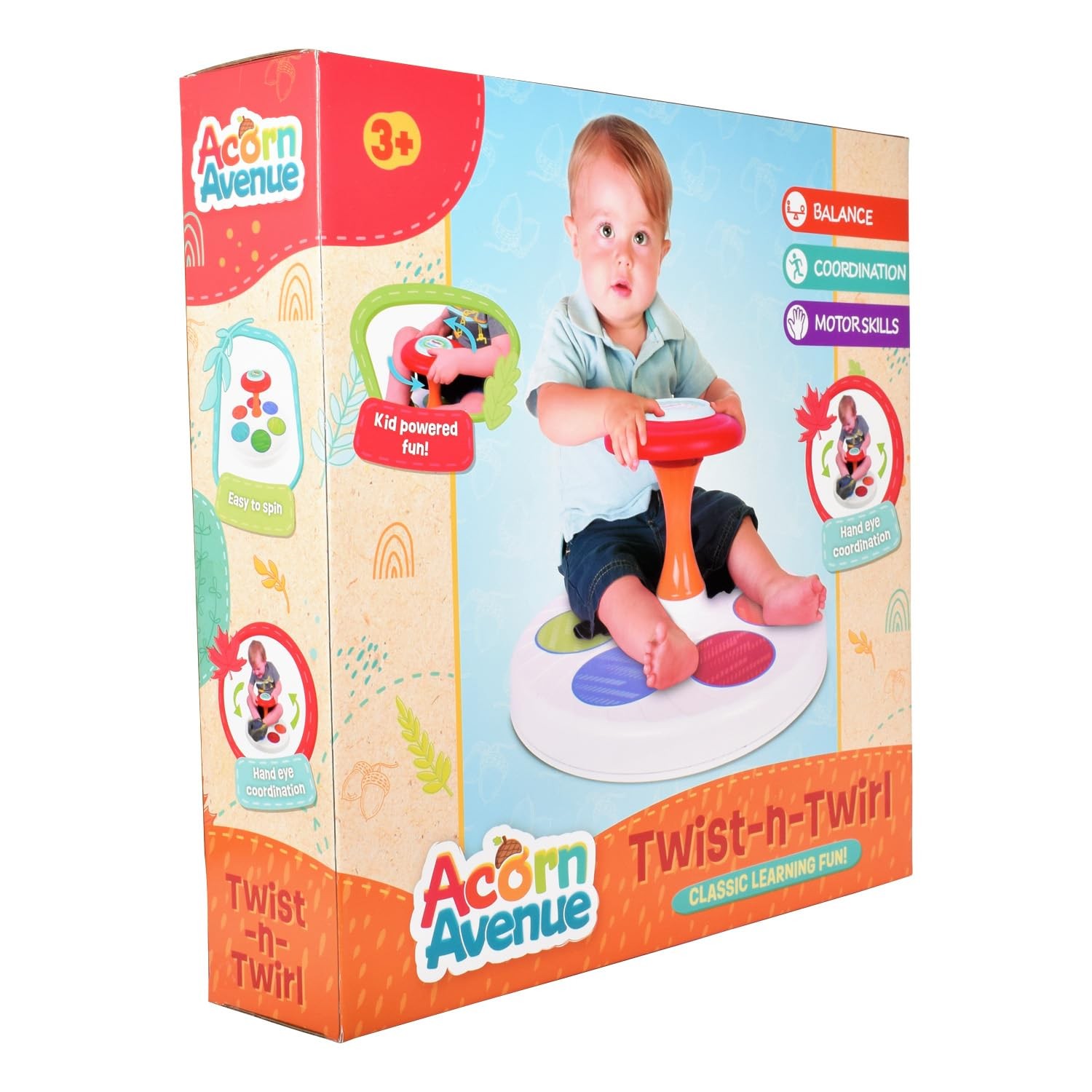 Twist N Twirl Classic Spinning Activity Toy for Toddlers Ages Over 18 Months