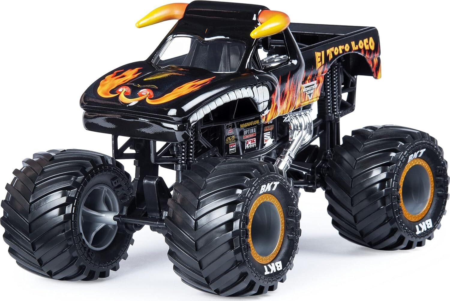 Monster Jam True Metal Realistic El Toro Loco Monster Truck Scale 1:24 Car Model