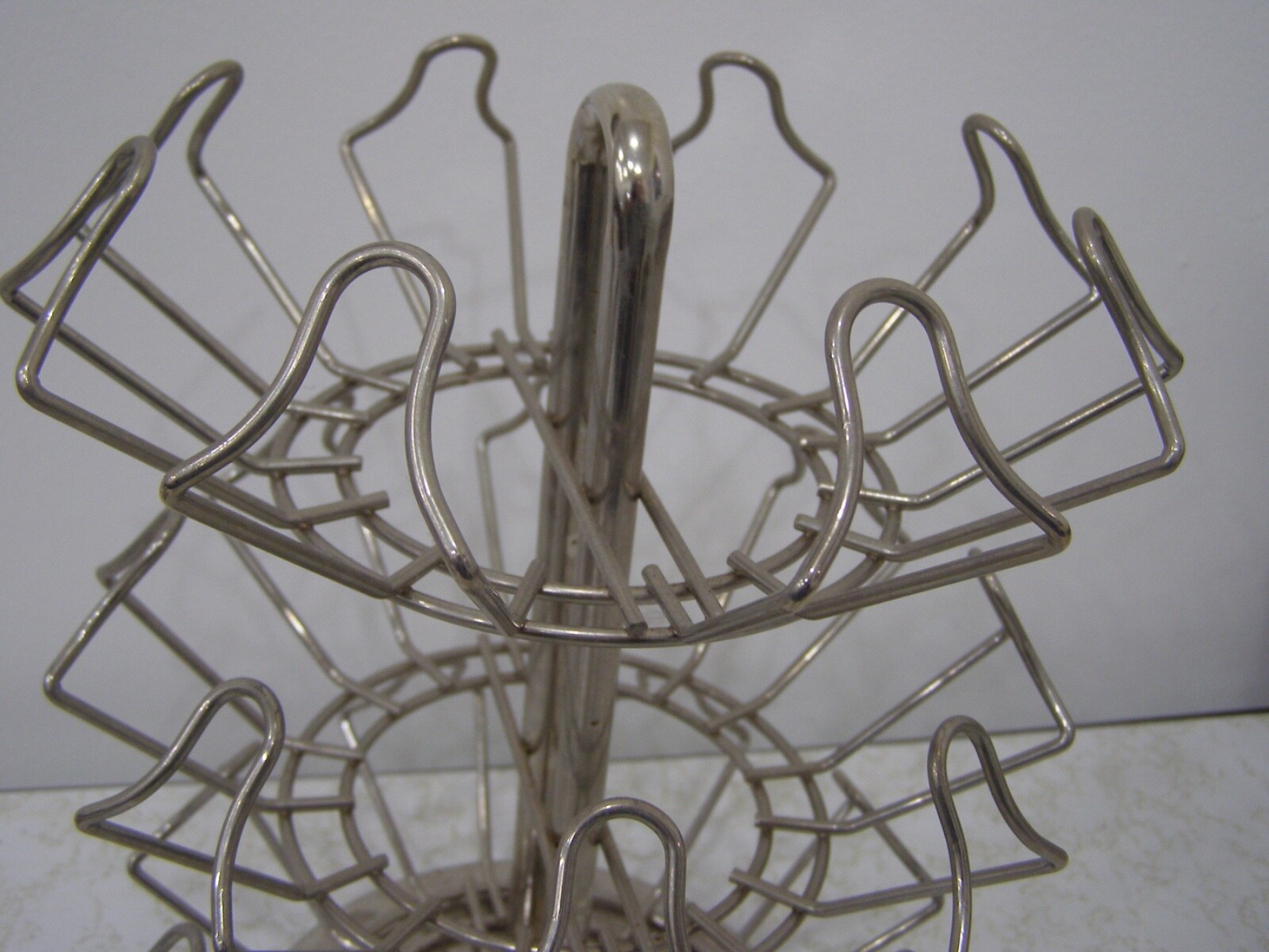 Solid Steel / Chrome Keurig Pod Holder Rack Lazy Suzan Carousel