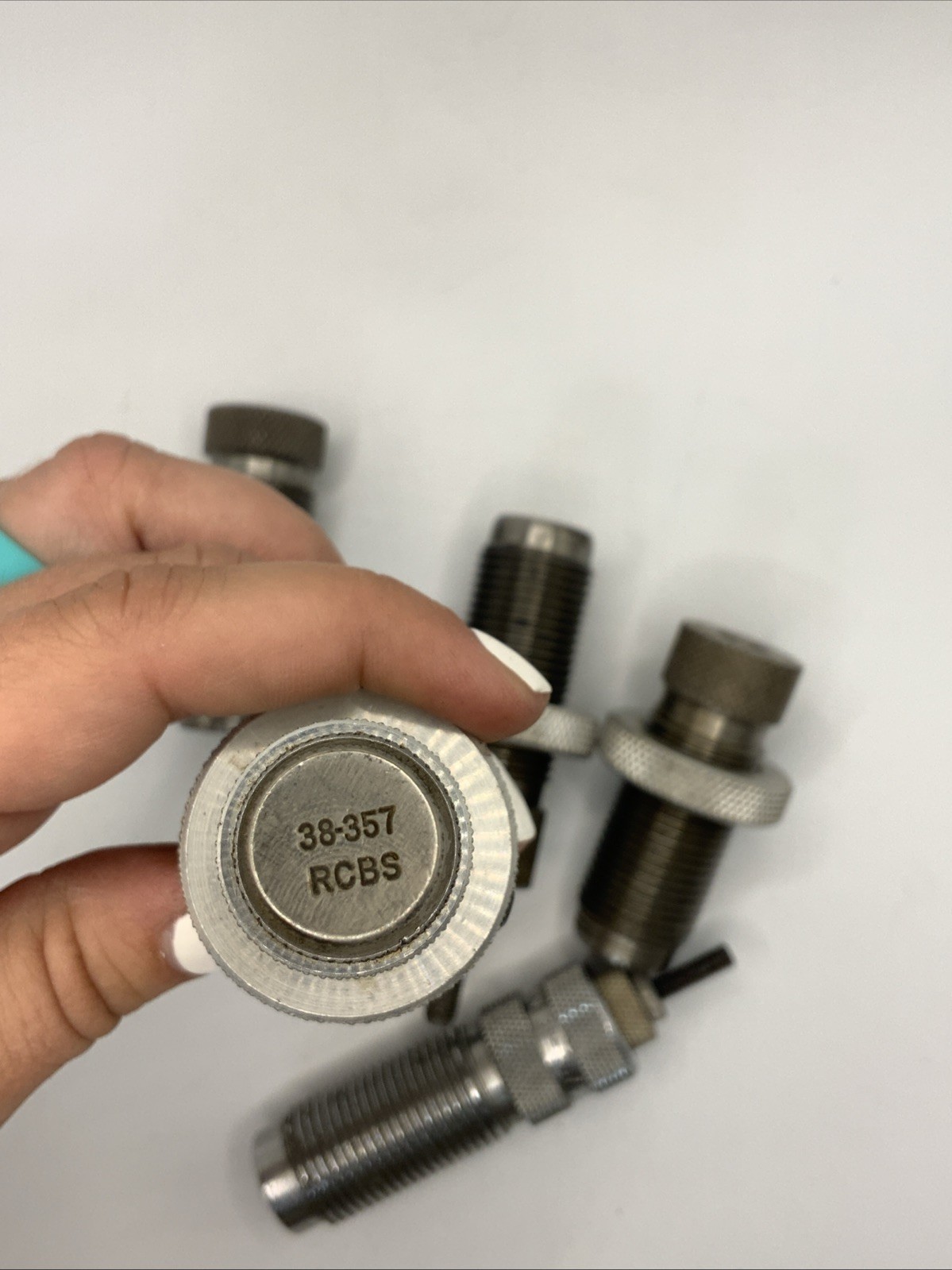 RCBS 38/357 carbide 3 die set plus extras Size and Lyman