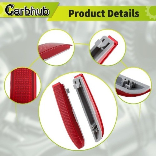 Bumper Reflector Rear Left Right Compatible with RAV4 2006-2012 Tail Brake Stop