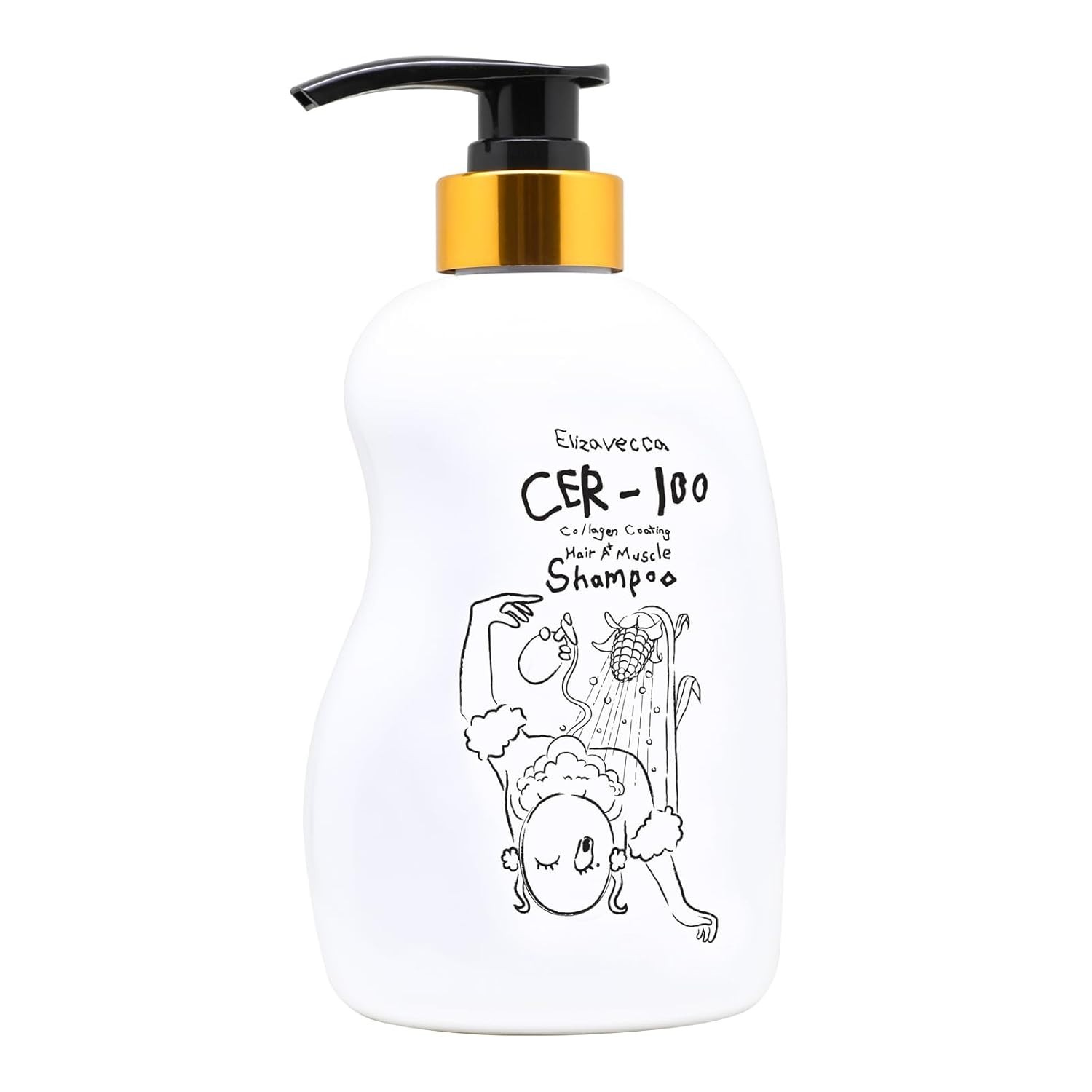 Elizavecca CER-100 Collagen Coating Hair A+ Muscle Shampoo, 16.9 fl oz 500ml