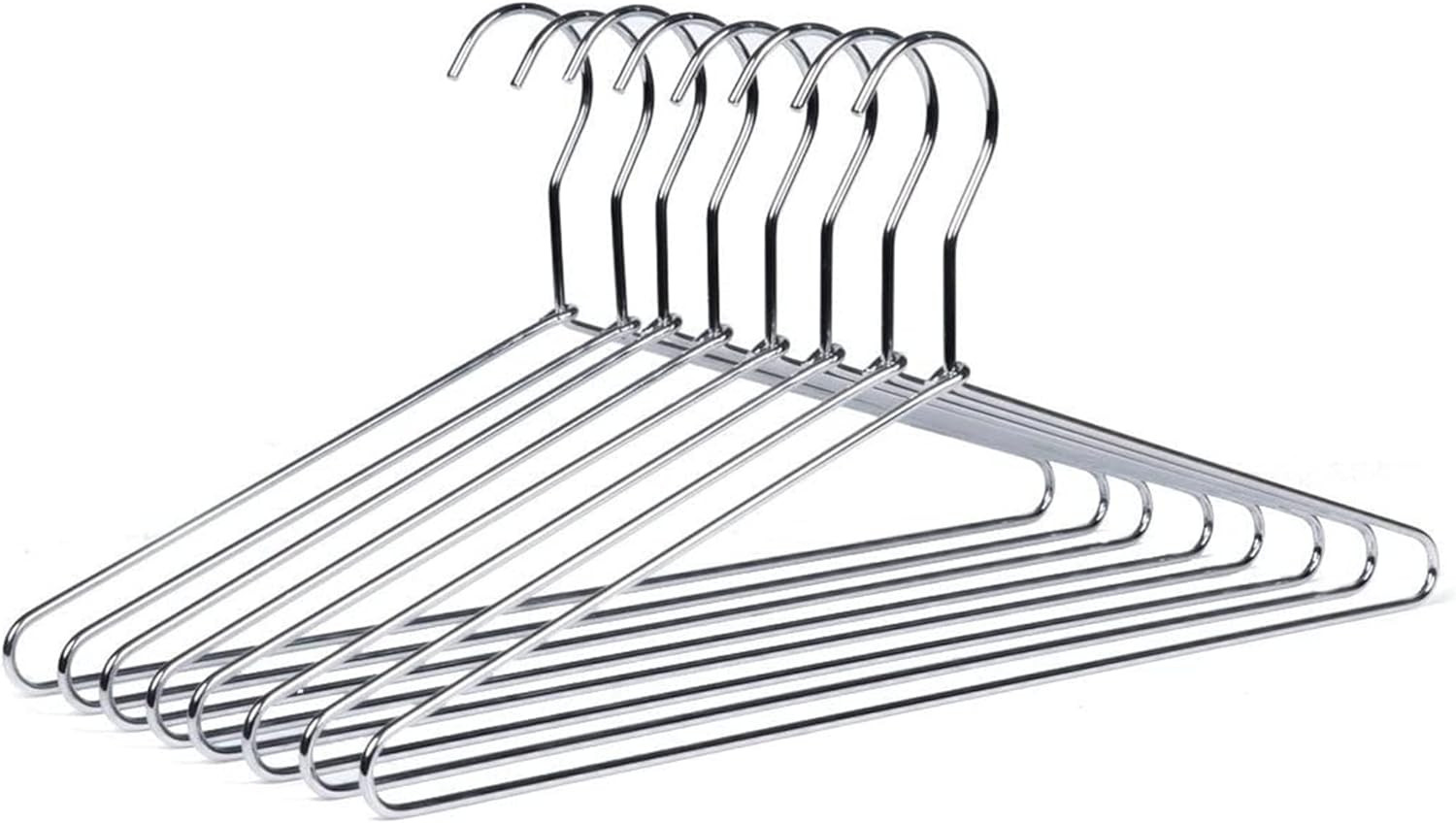 Heavy Duty Metal Shirt Coat Hangers 10 Pack Stainless Steel Clothes Hanger with