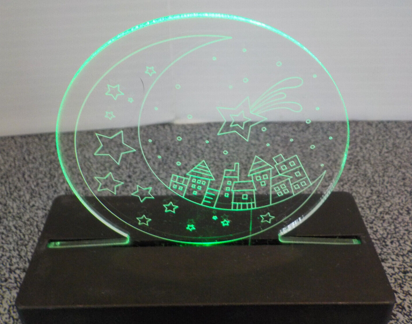 Starry Night Tabletop Light LED Coloring Changing 7 Different Colors W/Batteries