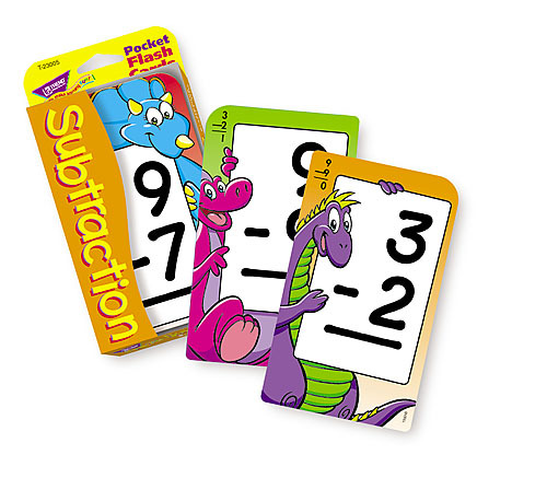Subtraction Pocket Flash Cards by Trend (NEW) T-23005