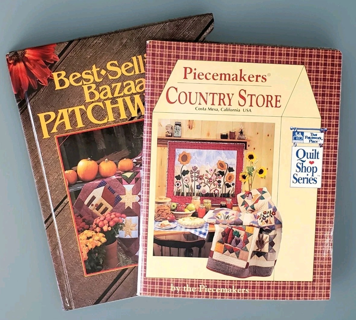 VTG LOT Of 2 Quilting Books '92 '93 Bazaar Patchwork & Piecemakers Quilt
