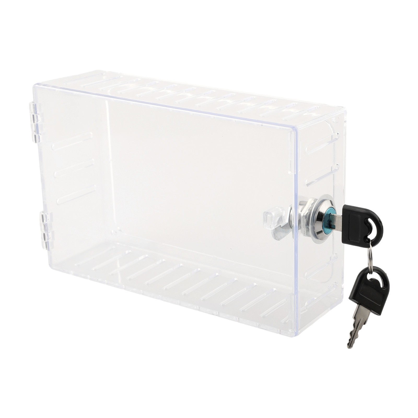 Transparent Lock Box for Thermostat with Key Clear PS Protective Cover