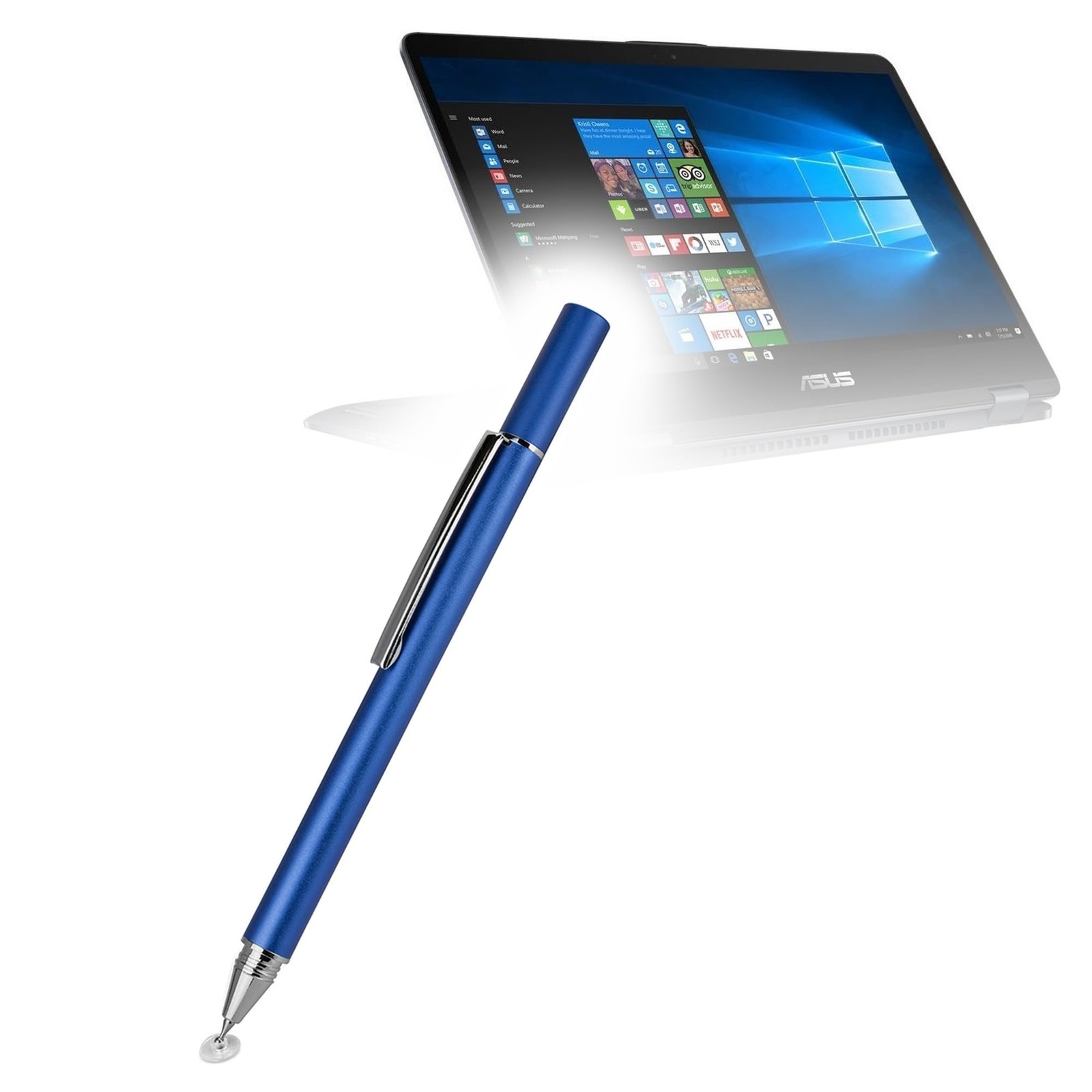 BoxWave Stylus Pen Compatible with FineTouch Capacitive Stylus, Lunar Blue