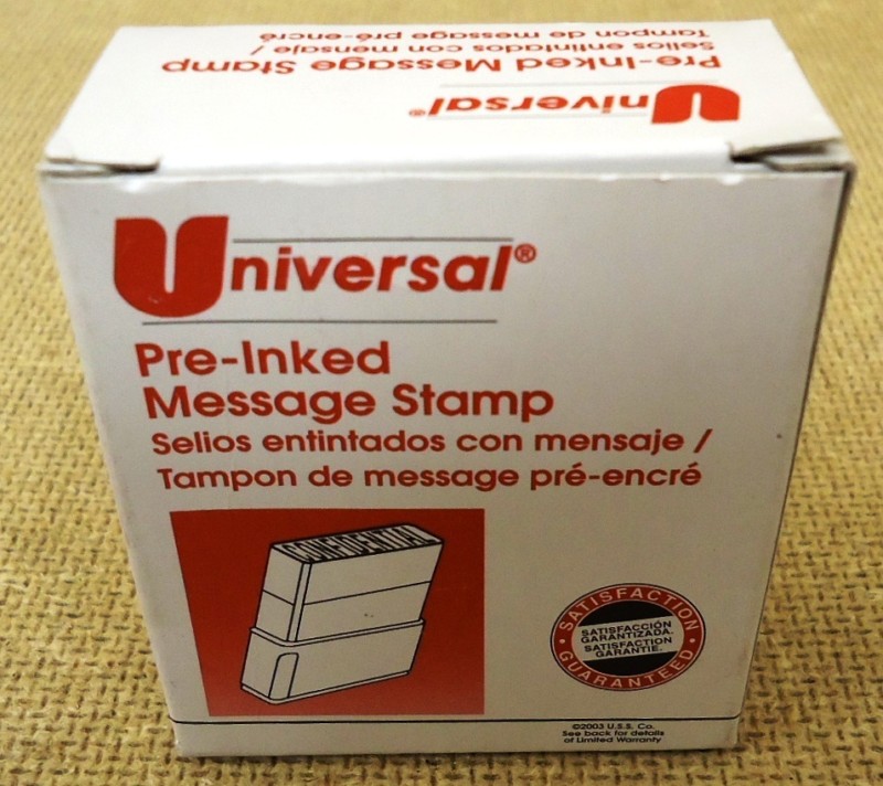 Universal Pre-Inked Message Stamp "Confidential"