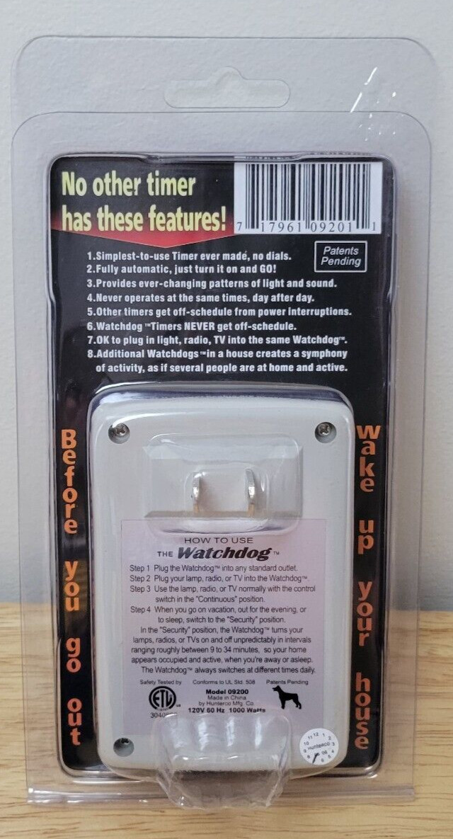 WatchDog House Sitter Security Timer Maximum Security