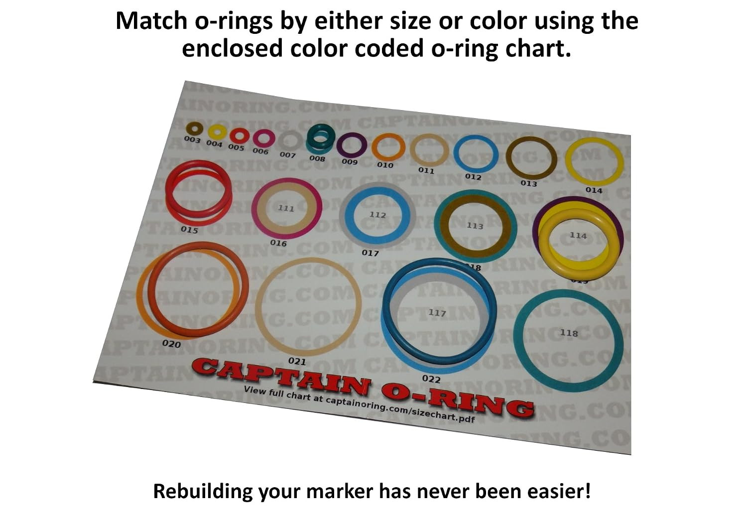 Field Medic Color Coded Master Paintball Oring Kit