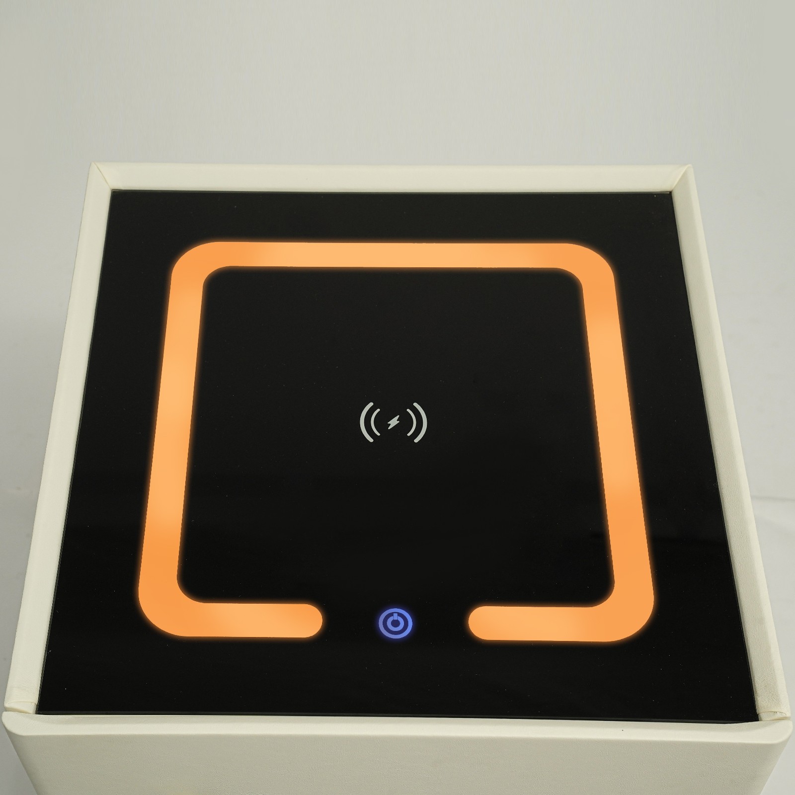 Led Nightstand with Wireless Charging and Secure Safe Box Storage