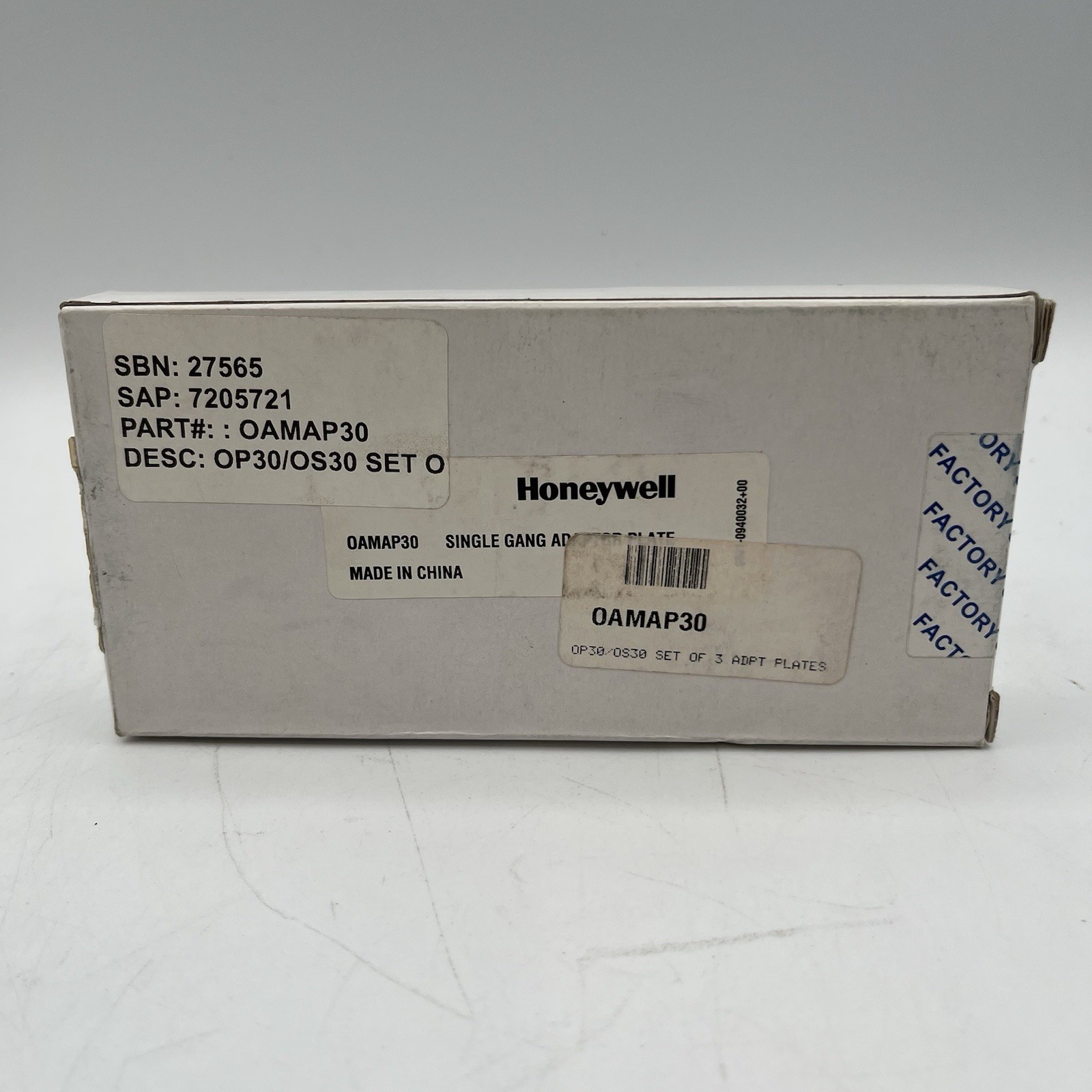 NEW!! 3pk Honeywell Single Gang Adapter Plate Black, Charcoal & Gray - OAMAP30