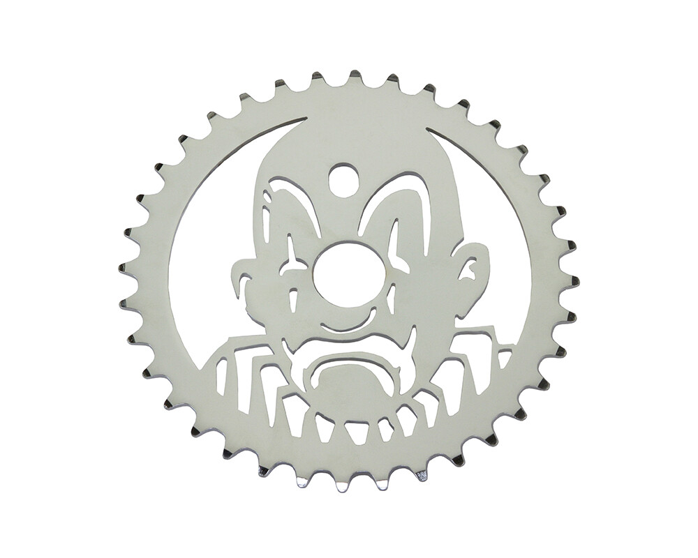 Lowrider Clown Steel Chainring 1/2 X 1/8 36t Chrome.