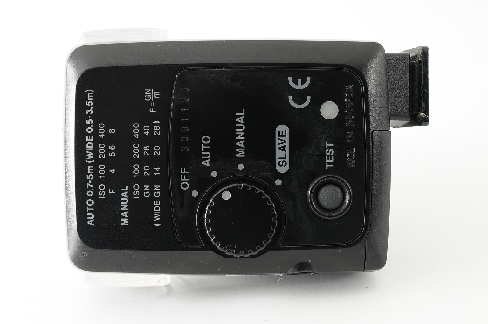 Near MINT Panasonic PE-20S Black Electronic Flash Unit Hot Shoe Camera JAPAN