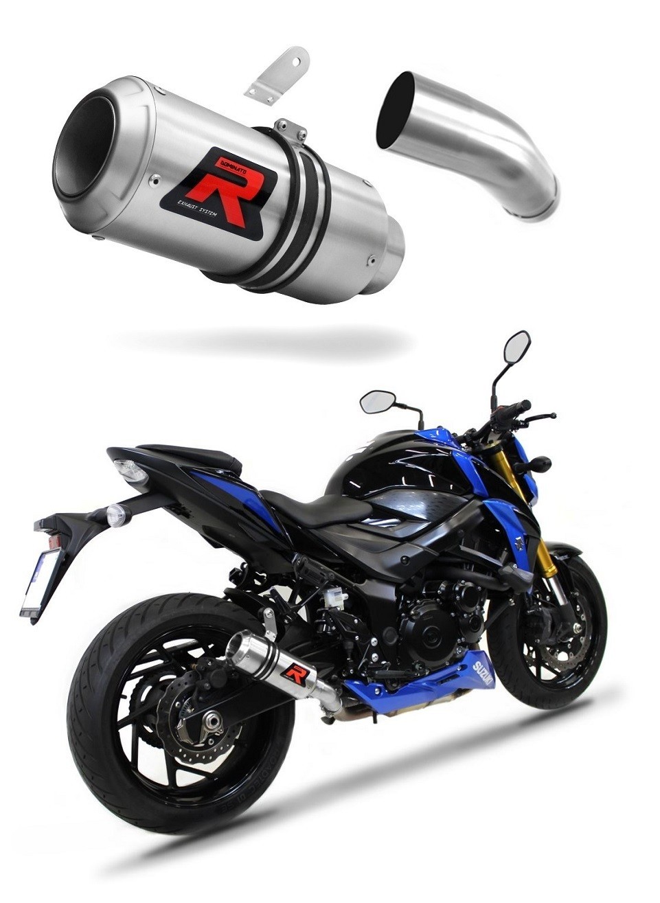 GSX-S 750 Exhaust GP Dominator Racing silencer muffler 2017 - 2020