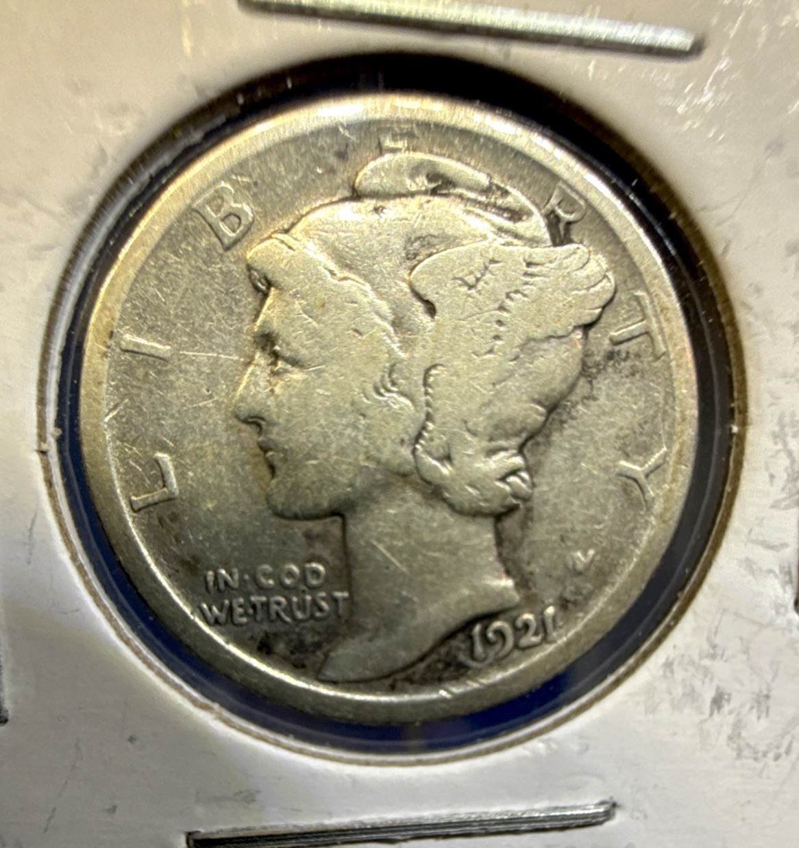 1921 Mercury Silver Dime - RARE - Low Mintage