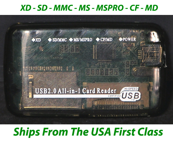 USB 2.0 Card Reader XD, SD, MS, CF High Speed New FREE SHIPPING