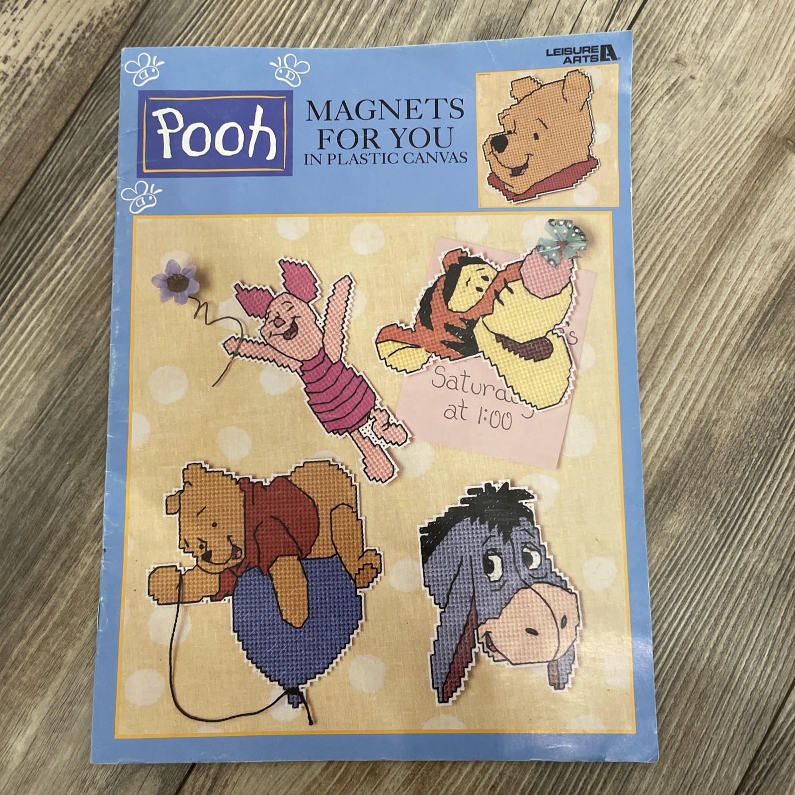 Leisure Arts Leaflet 1862 Pooh Magnets For You in Plastic Canvas © 1999