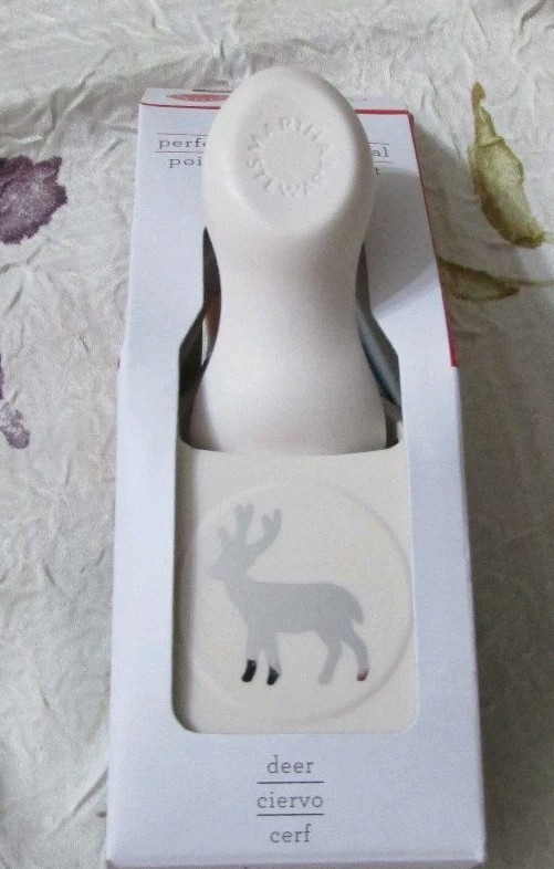 Discontinued DEER BUCK Holiday Wildlife Paper Punch by Martha Stewart BRAND NEW