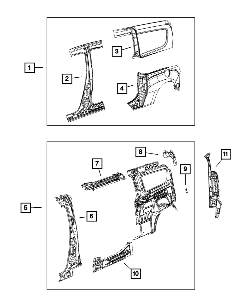 Genuine Mopar Bracket Right 68259420AA