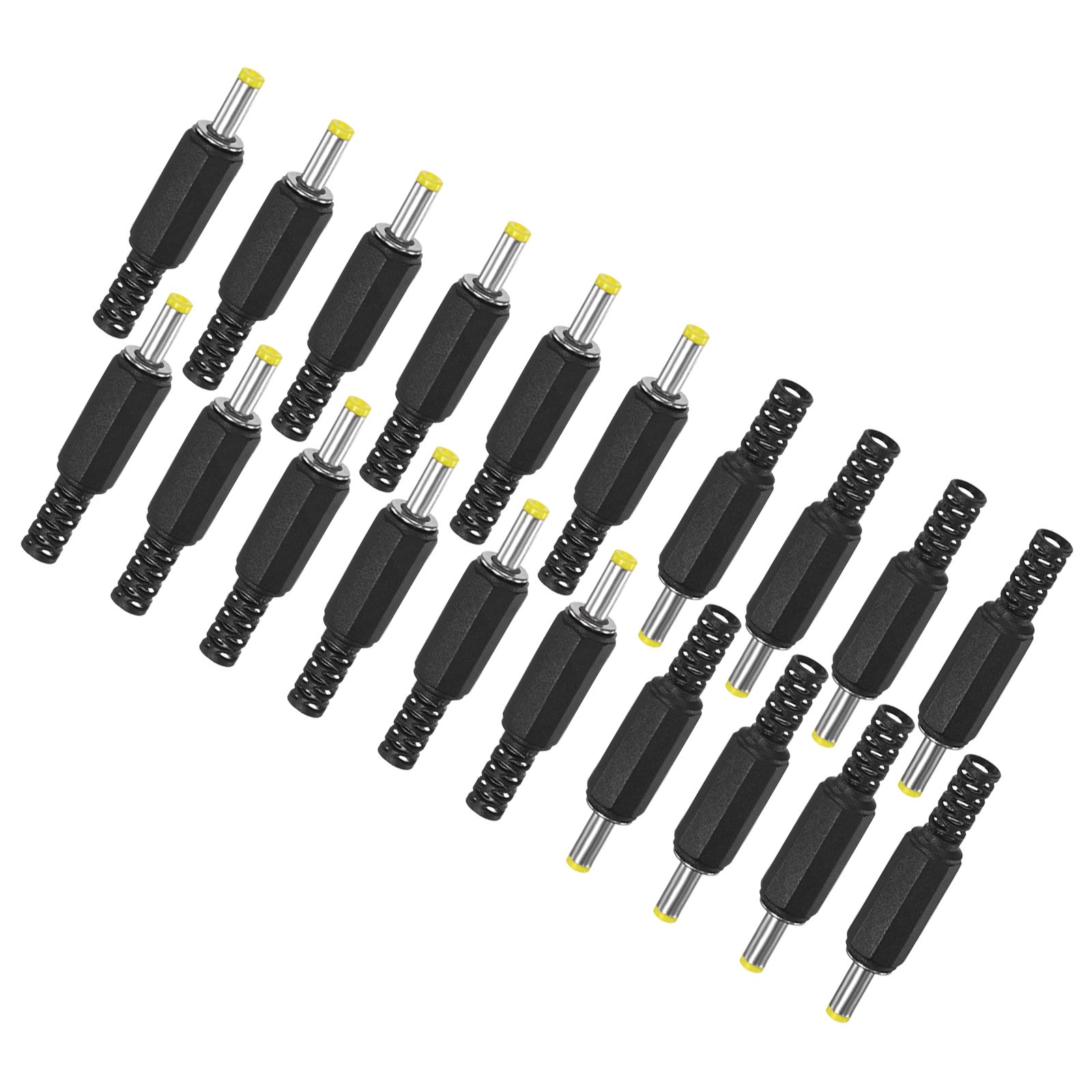 20-Pack DC Male Connector,4.0*1.7mm Pure Copper Barrel Connector Solder Adapter