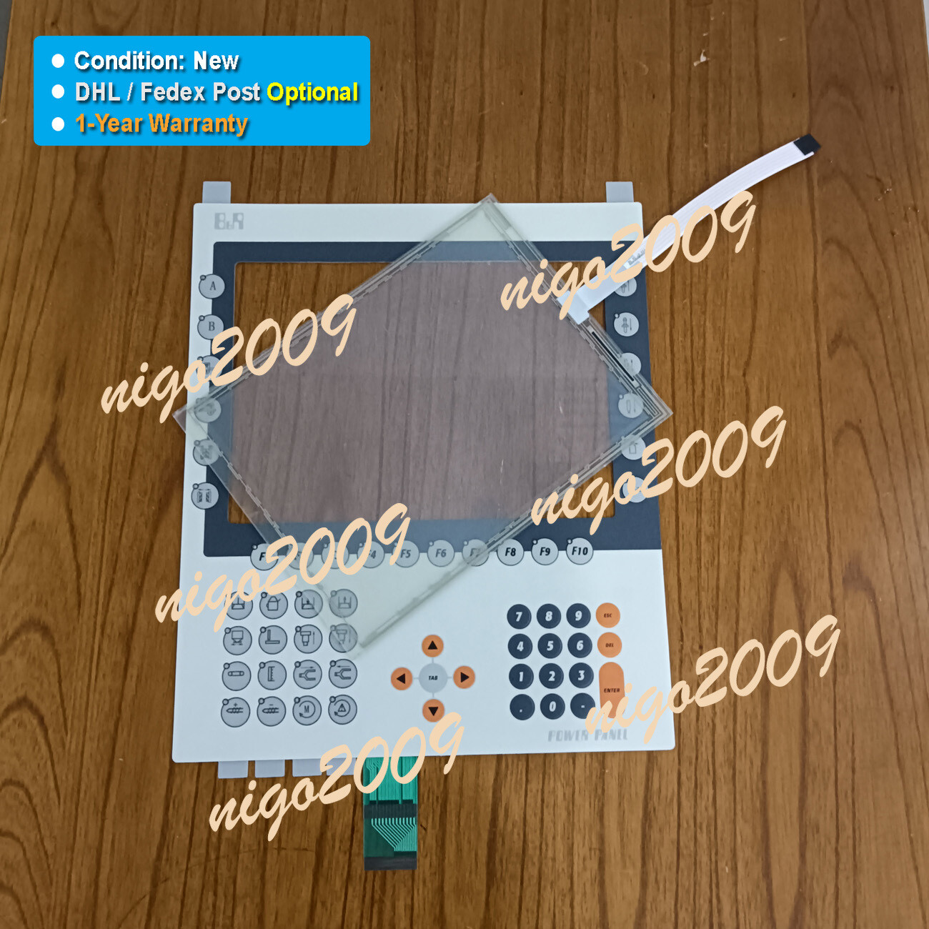 Fit for B&R Power Panel 4PP281.1043-75 Touch Screen Glass Panel Membrane Keypad