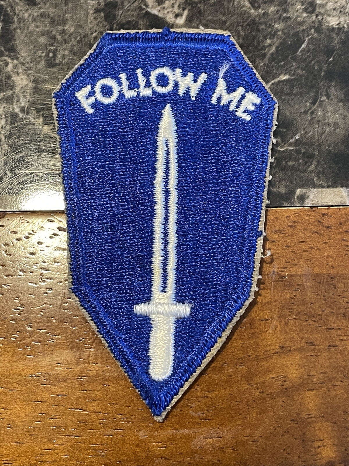 Vintage Vietnam US Army Infantry Center School Patch “Follow Me” Original C/E